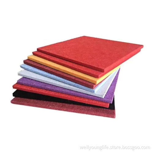 Polyester acoustic wall panel